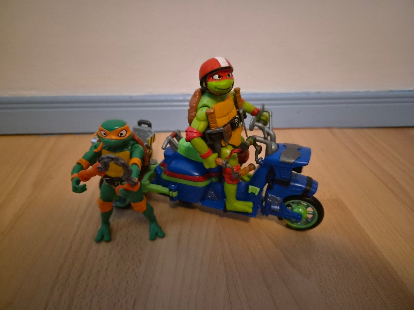 Teenage Mutant Ninja Turtles actiefiguren met scooter, Ophalen of Verzenden