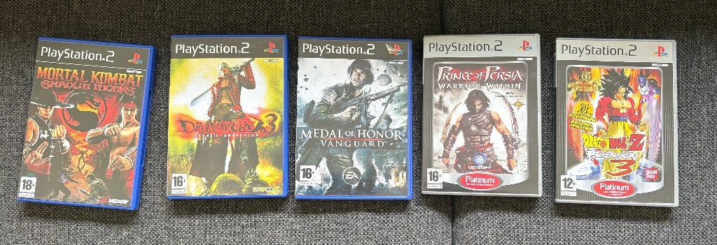 5 playstation 2 spellen, Spelcomputers en Games, 1 speler, Ophalen of Verzenden, Gebruikt, Avontuur en Actie
