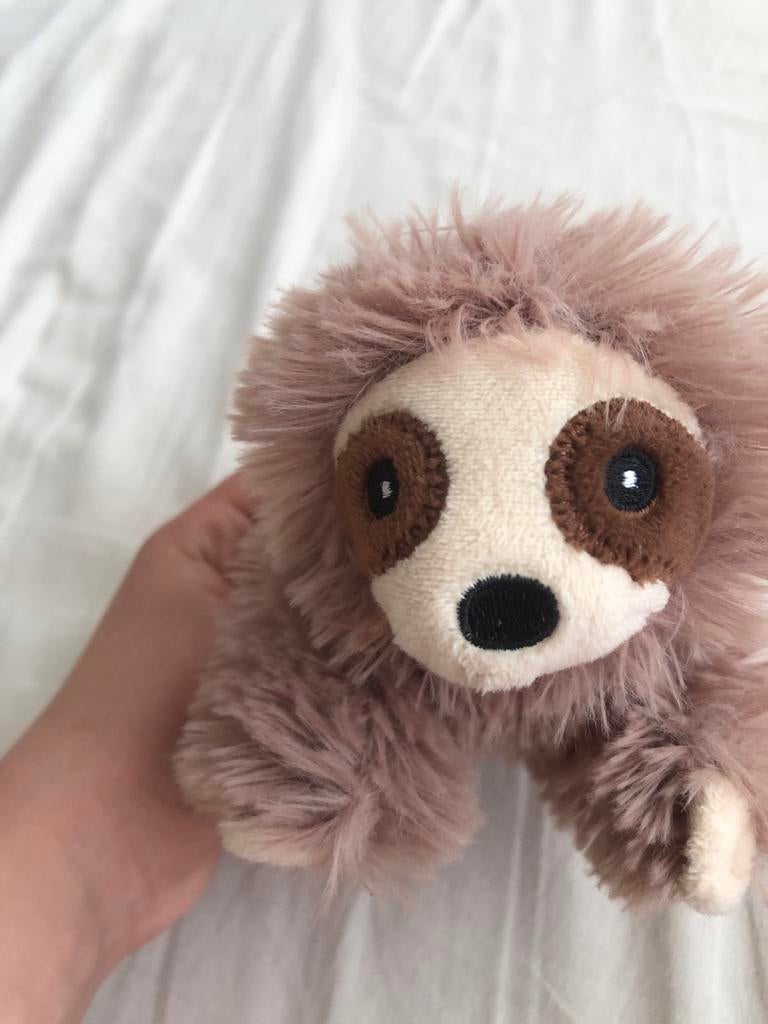 Leuke luiaard knuffel, Overige typen, Ophalen of Verzenden, Zo goed als nieuw, Klein (minder dan 20 cm)