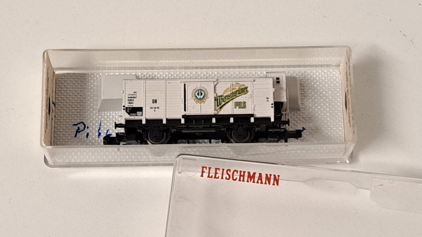 Fleischmann bierwagon Wernesgrüner, art. 8358, Gelijkstroom, Fleischmann, Wagon, Ophalen of Verzenden