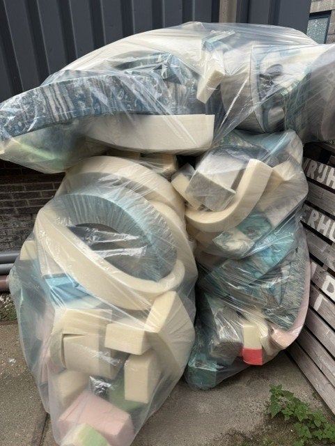 restant stroken schuimrubber GRATIS, Ophalen, Nieuw, Meerkleurig, Knutselmateriaal