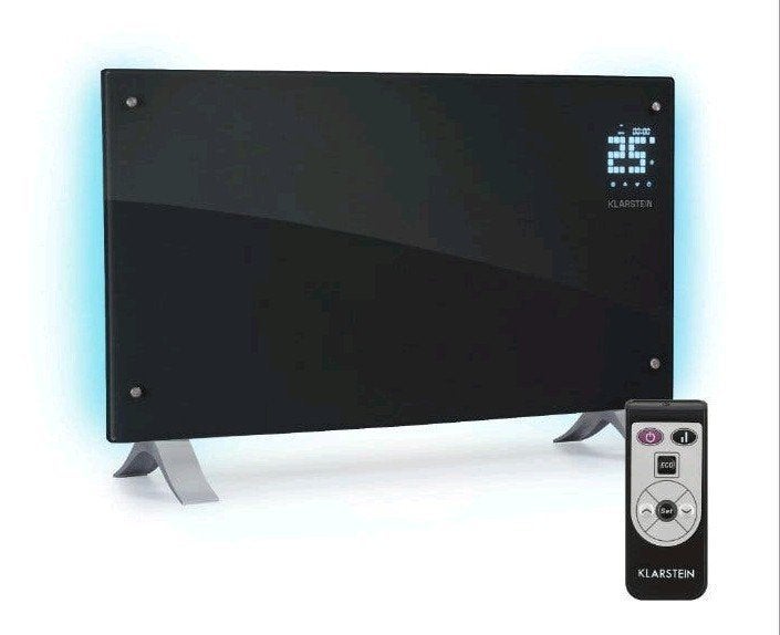 Bornholm Curve 2000W 20m² Convector Kachel met Licht Zwart, Ophalen of Verzenden, Nieuw, Elektrisch, Overige soorten