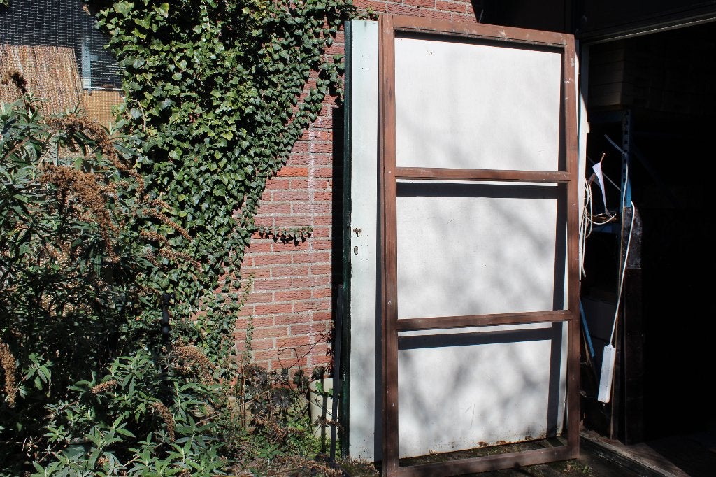 Houten kozijn zonder glas, 102x215 cm, Gebruikt, Raamkozijn, 150 tot 225 cm, Hout