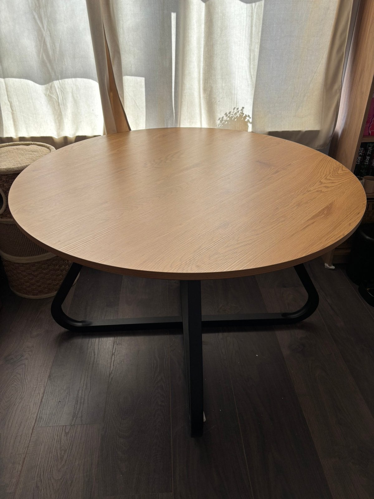 Eettafel Brigitte rond, Ophalen, 100 tot 150 cm, Rond, Zo goed als nieuw