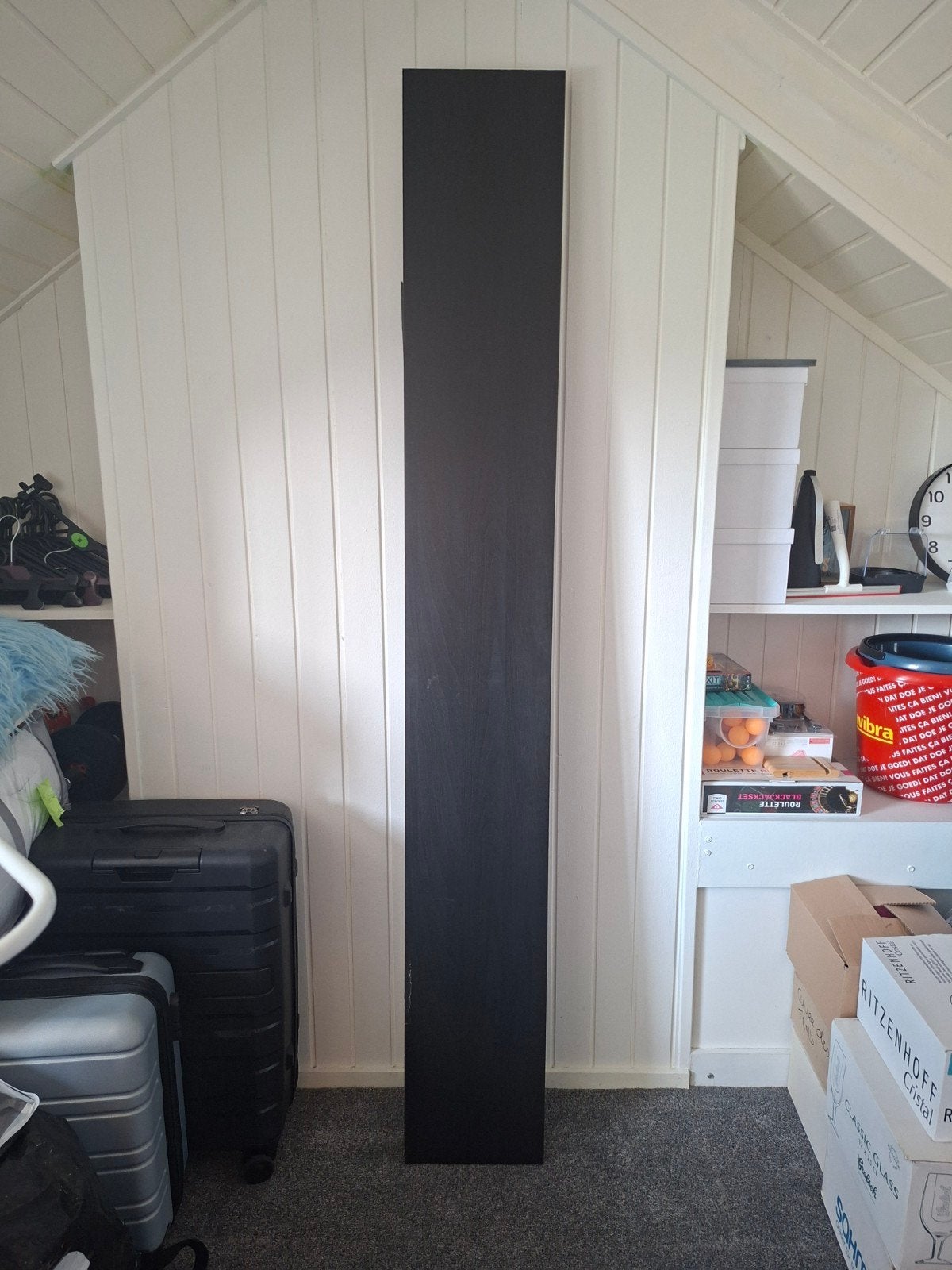 zwarte wandplank lack ikea 190x26cm met bevestigingsbeugel, Ophalen, 25 tot 50 cm, 50 tot 100 cm, Minder dan 100 cm