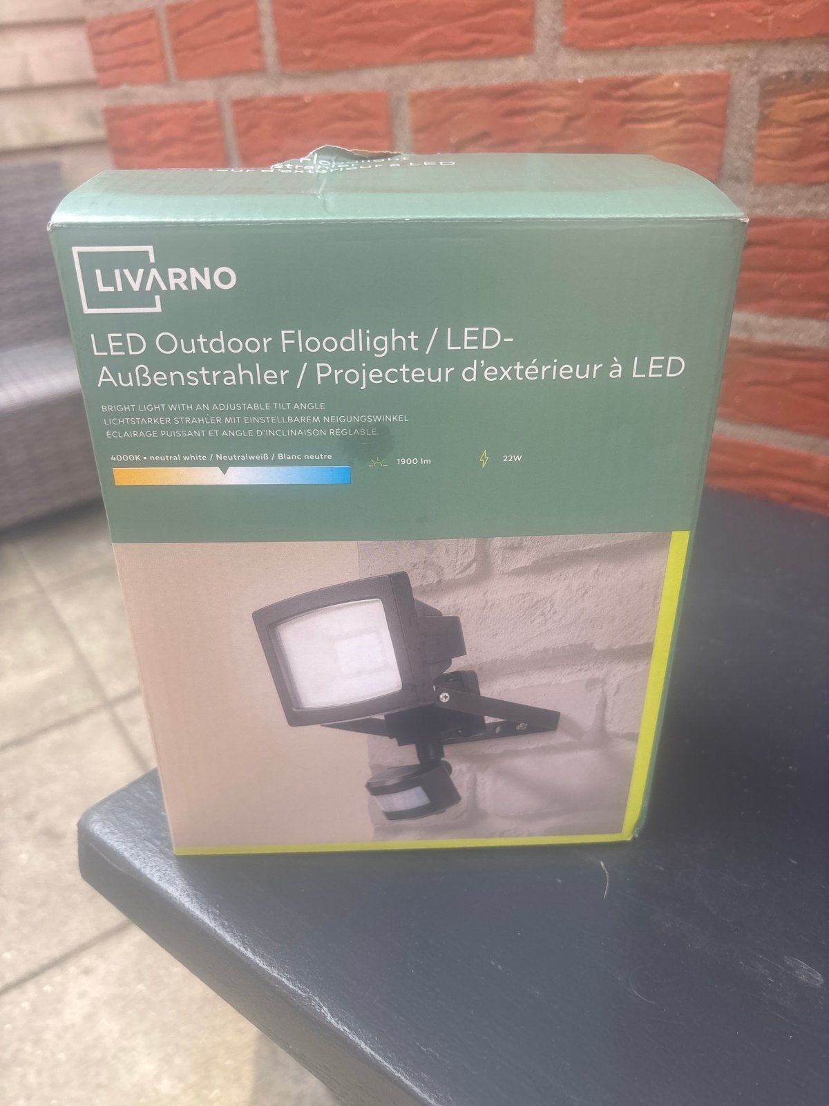 LIVARNO LED Buitenstraler met Bewegingssensor, Overige materialen, Bewegingssensor, Minder dan 50 watt, Overige typen