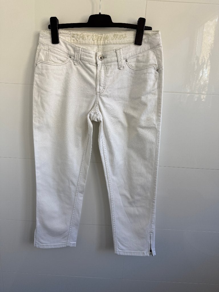 Broek wit Esprit, Kleding | Dames, Wit, Zo goed als nieuw, Driekwart, ESPRIT.