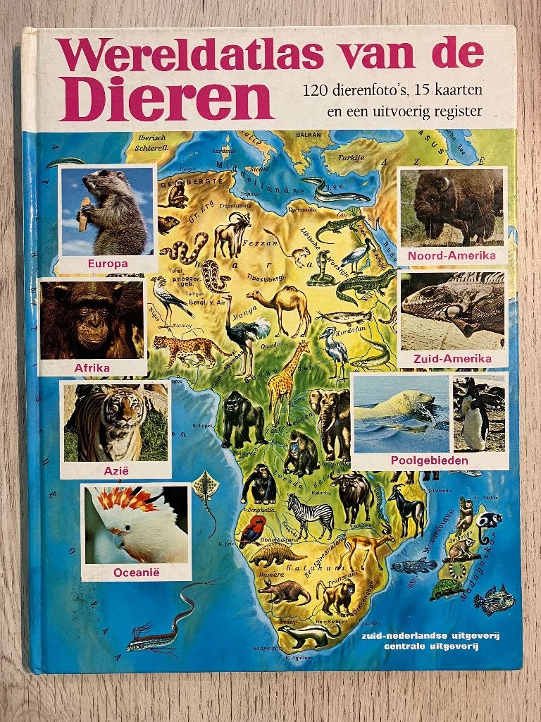 Boek : Wereldatlas van de Dieren, Ophalen of Verzenden, Zo goed als nieuw, Overige diersoorten, Bosisio Gina Barnabe
