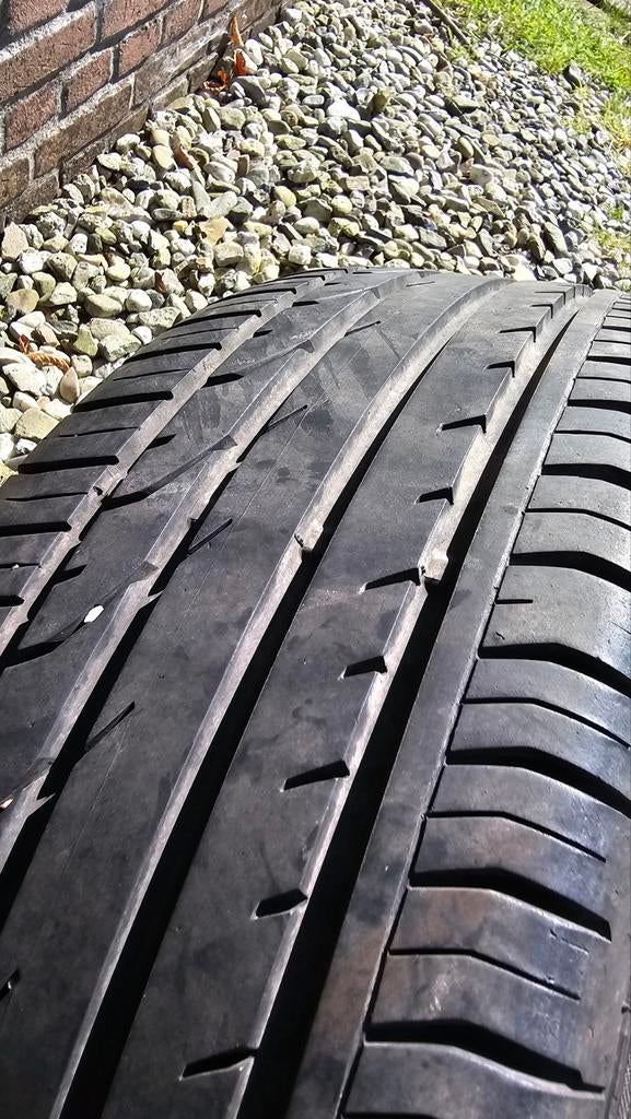 4 Velgen en banden 205/55/R16 - Profiel 7mm/5mm, Gebruikt, 16 inch, Banden en Velgen, Zomerbanden