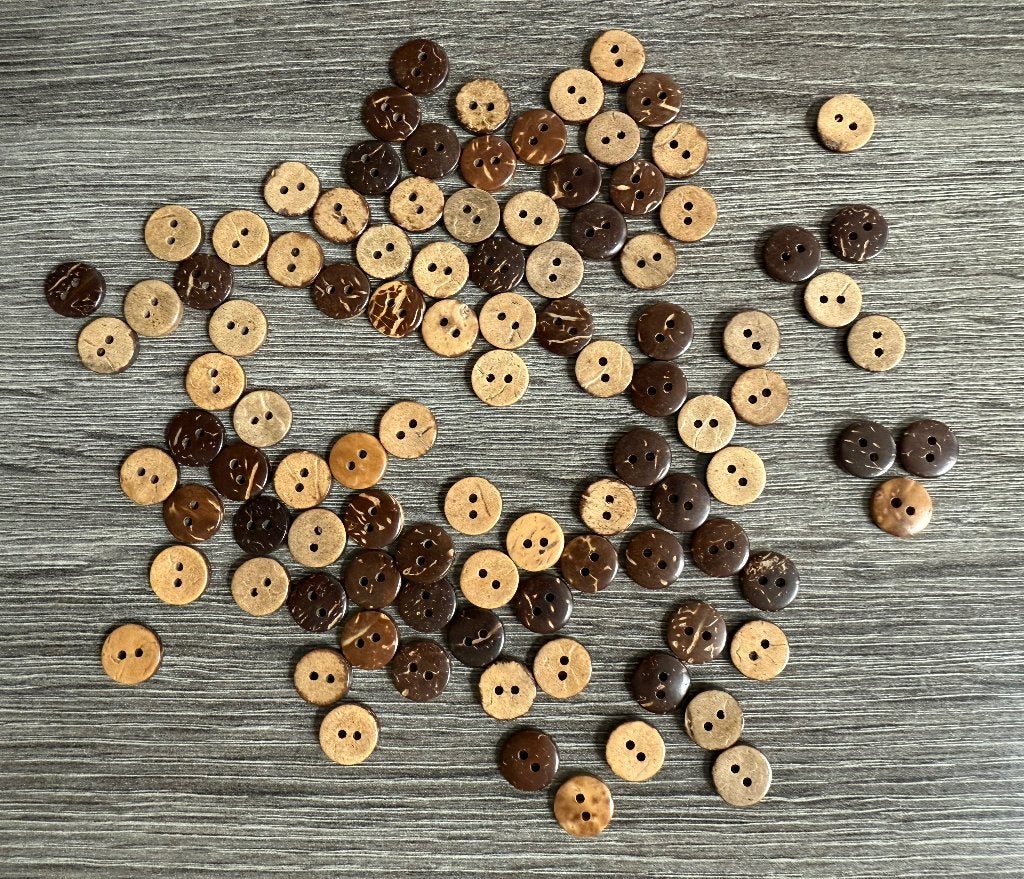 Mooie kokos houten knoopjes, Verzenden, Nieuw, Knoop of Knopen