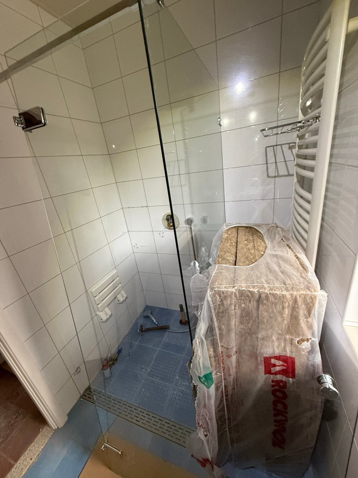 Glazen douchedeur in perfecte staat, Ophalen, Zo goed als nieuw, Glas, Douche