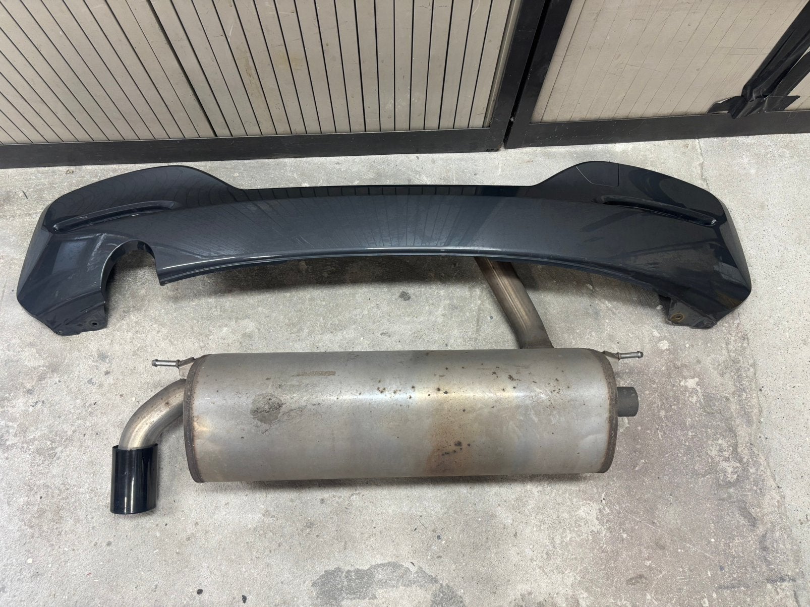 Bmw f20 f21 lci M pakket diffusor en uitlaat demper, Ophalen, Gebruikt, BMW