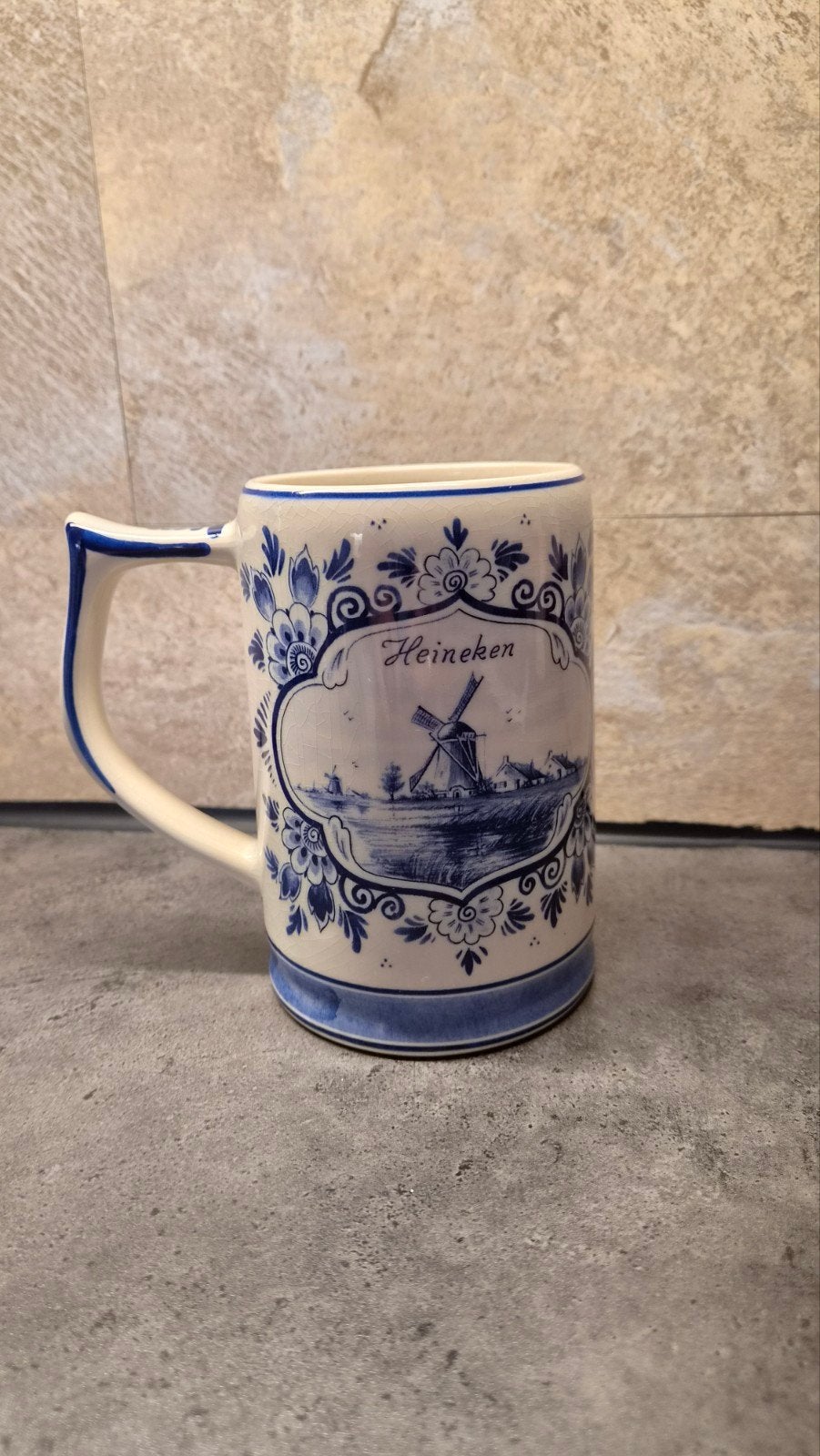Delfts Blauw Heineken bierpul - AAG, Ophalen of Verzenden