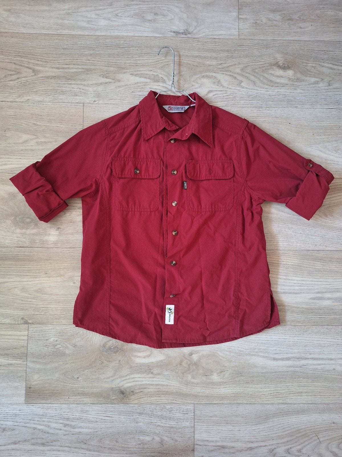 Scoutfit blouse brique rood - maat 36 dames, Kleding | Dames, Overige Dameskleding, Ophalen of Verzenden, Zo goed als nieuw
