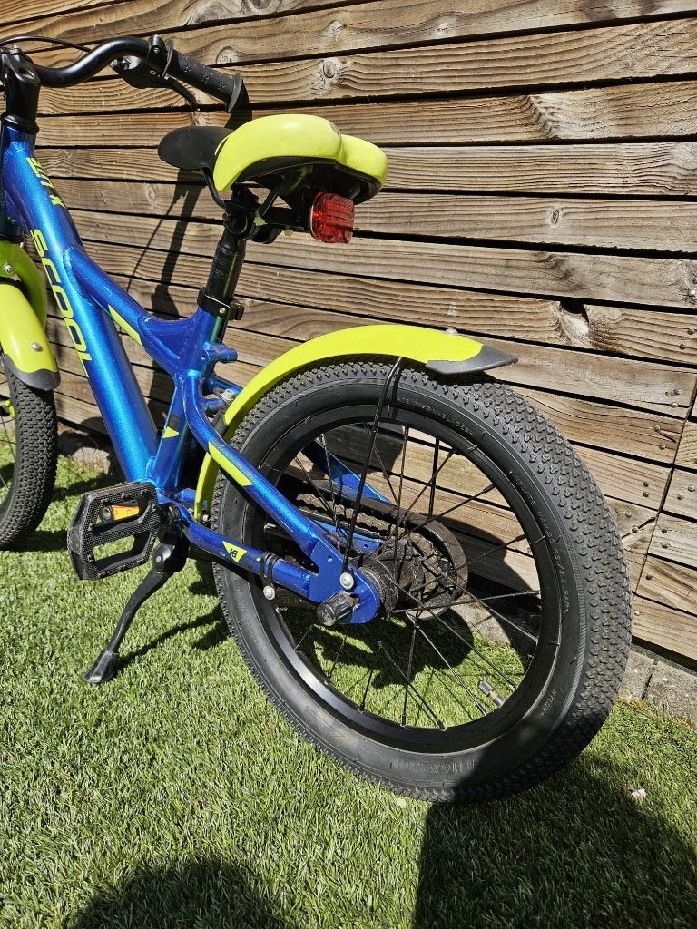 Kinderfiets scool 16 inch, Fietsen en Brommers, Fietsen | Kinderfietsjes, Terugtraprem, Ophalen, Overige merken, 16 tot 20 inch