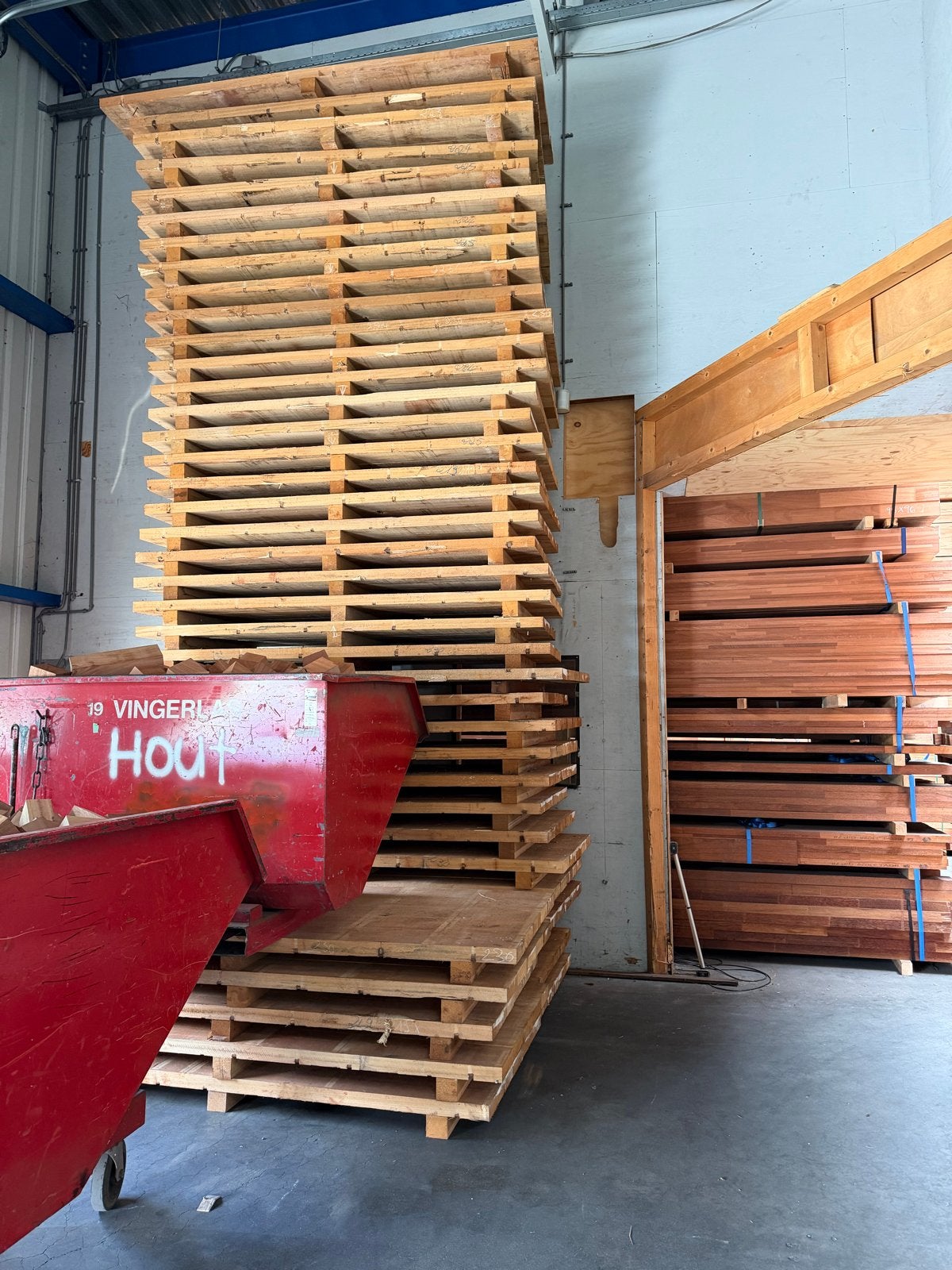 Ayous houten pallets. Splintert niet ideaak voor houtsnijden, Doe-het-zelf en Verbouw, Hout en Planken, Ophalen, Gebruikt, Minder dan 25 mm