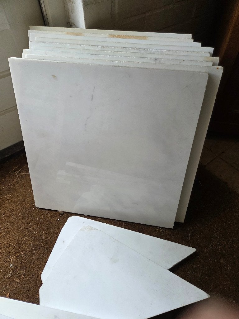 marmeren tegels (gratis), Ophalen, 40 tot 60 cm, 40 tot 60 cm, Nieuw