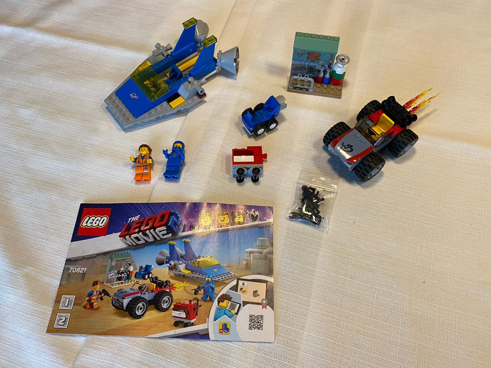 Lego 70821 Emmet and Benny's 'Build and Fix' Workshop!, Compleet, Gebruikt, Overige thema's, Lego