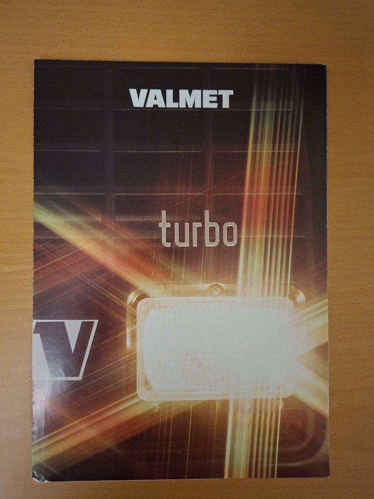 Folder Valmet Turbo 305, 405, 505, 605, 705, 805, 905, 2005, Ophalen of Verzenden, Gelezen, Tractor en Landbouw