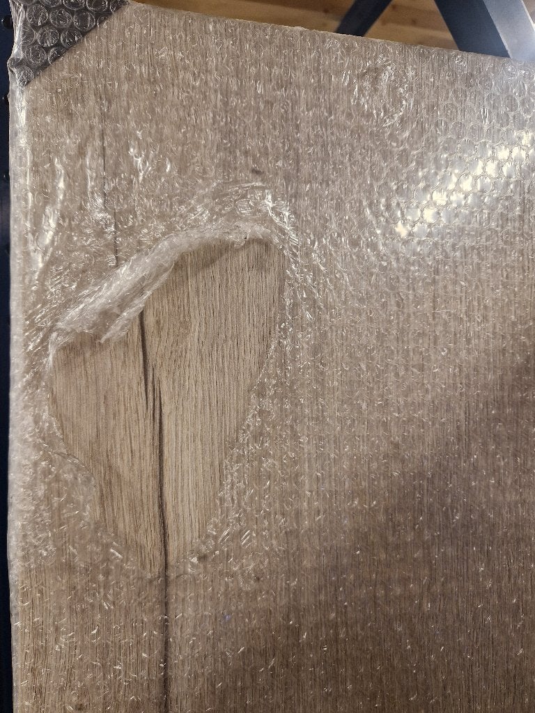 Blad 25mm Wit Eiken 198 x 53 cm Bureaublad (nieuw), Ophalen, Nieuw, HPL, 20 tot 50 mm