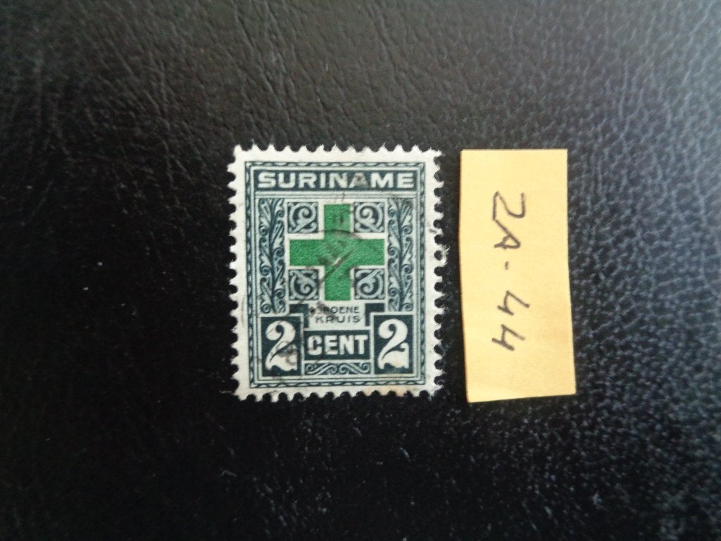 suriname - groene kruis 1927 (za-44), Postzegels en Munten, Postzegels | Suriname, Ophalen of Verzenden