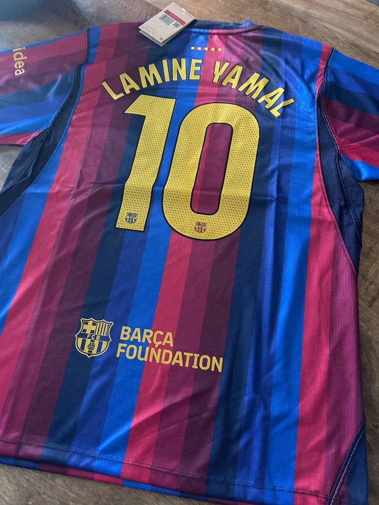 Voetbal shirt Barcelona thuis met opdruk Yamal, Maat XS of kleiner, Ophalen of Verzenden, Nieuw, Shirt