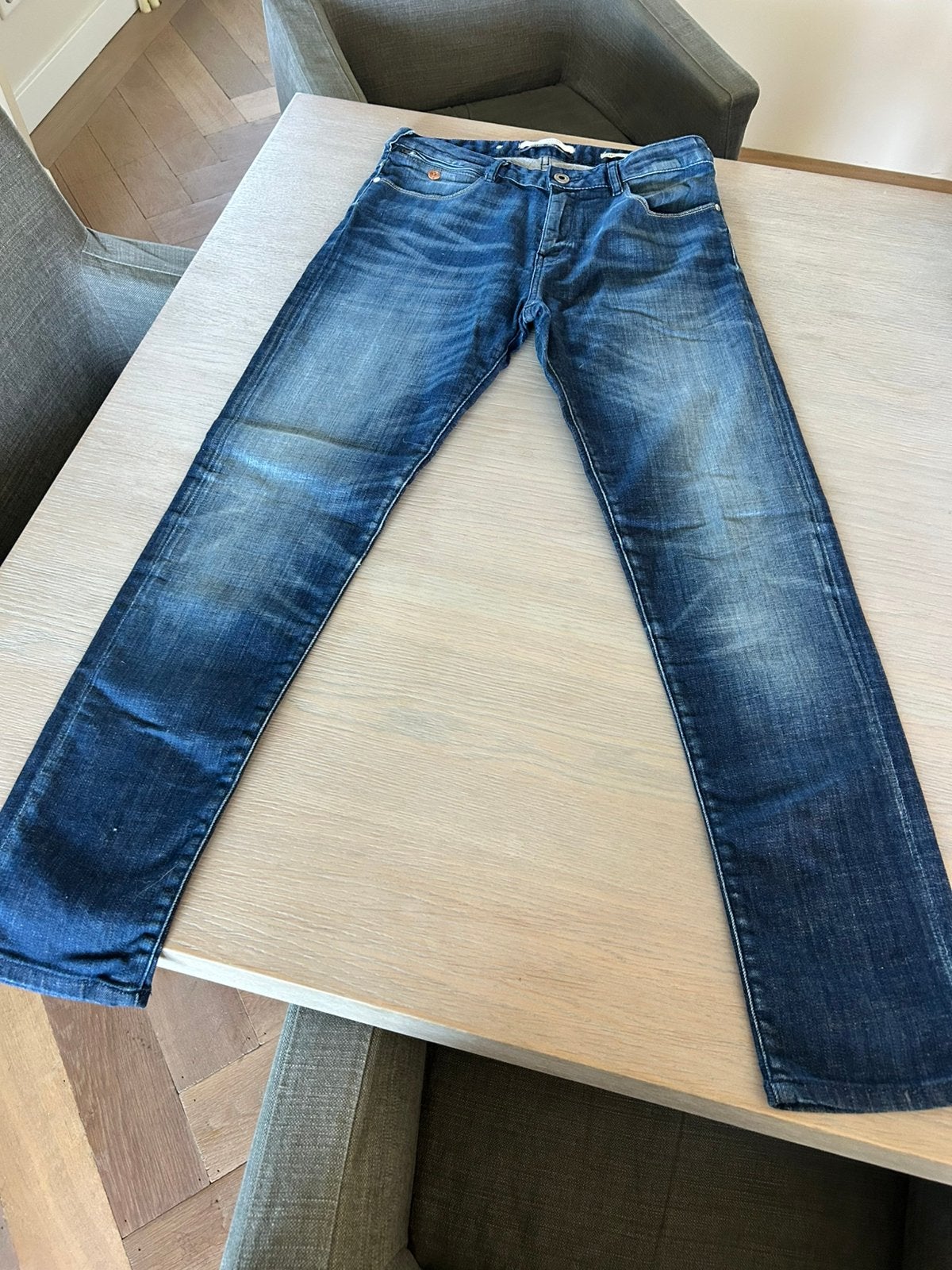 Jeans maat 27/32 scotch en soda slim boyfriend, Ophalen of Verzenden, Zo goed als nieuw, Blauw, W27 (confectie 34) of kleiner