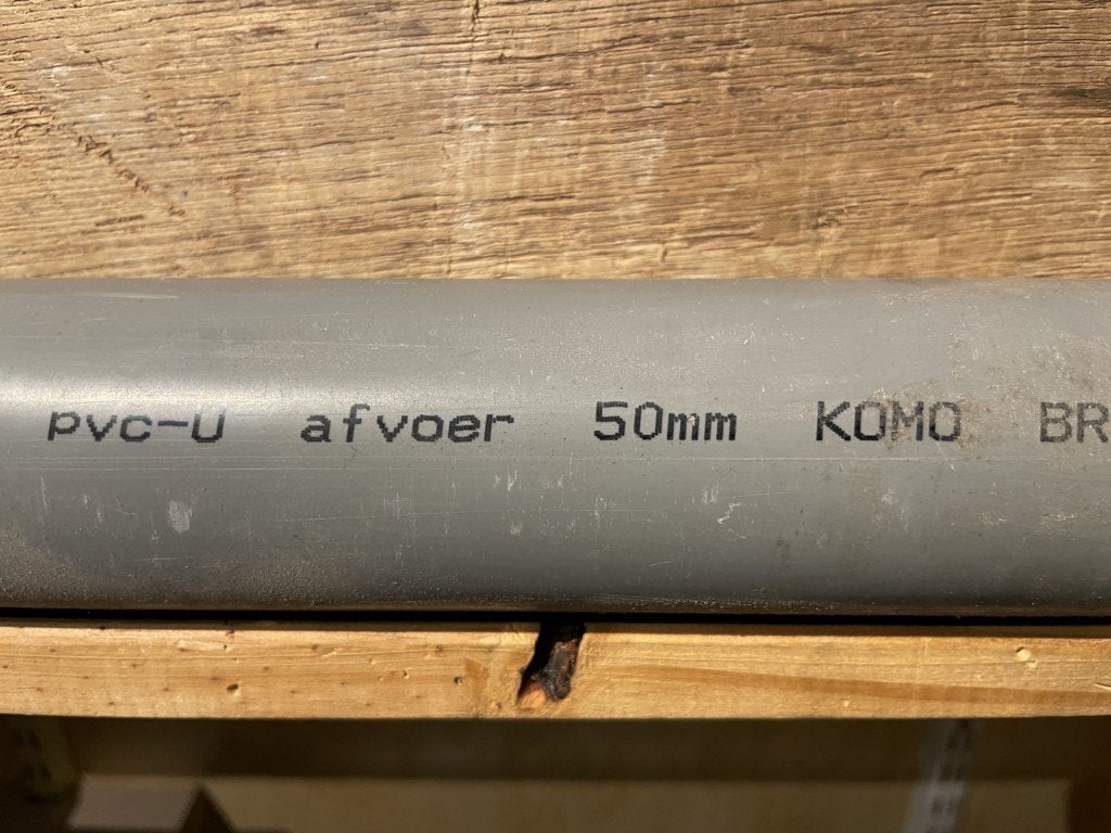 Nr.150: Rioolbuis PVC, dikwandig 50 mm, lengte 4 meter, Ophalen, Pvc, 2 tot 4 meter, Nieuw