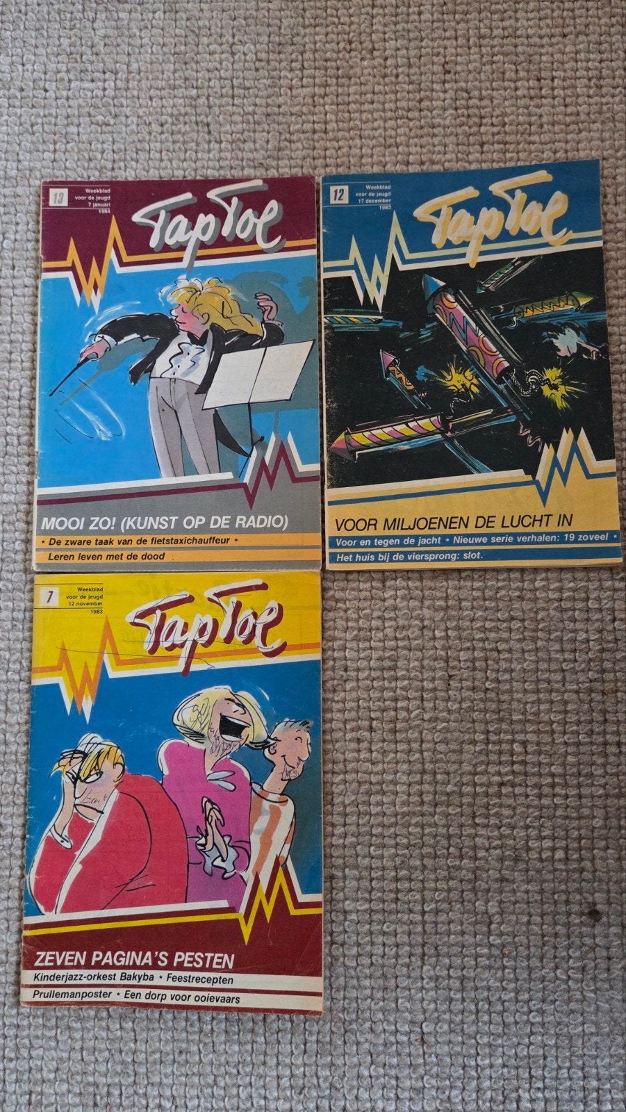 Taptoe Weekbladen uit 1983 en 1984 - Set van 3, Ophalen of Verzenden, Gelezen, Overige typen