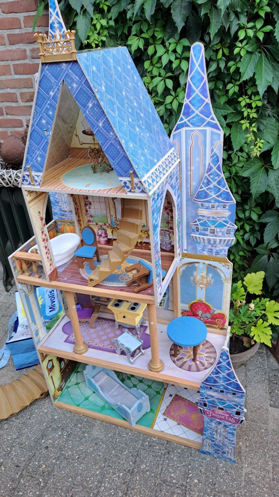 HOUTEN POPPENHUIS XXL., Ophalen, Gebruikt, Poppenhuis