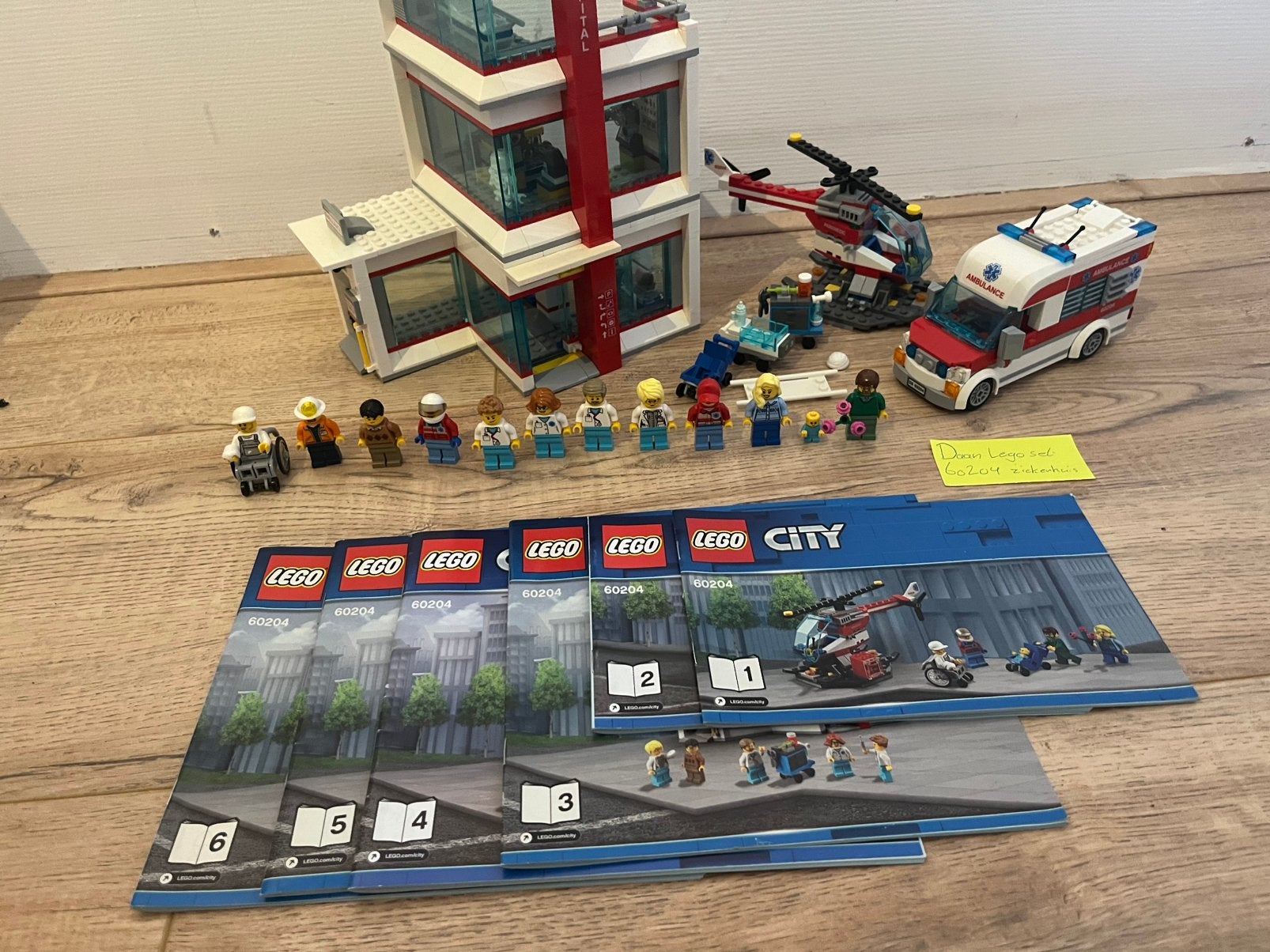 Lego ziekenhuis 60204, Ophalen, Compleet, Lego, Complete set