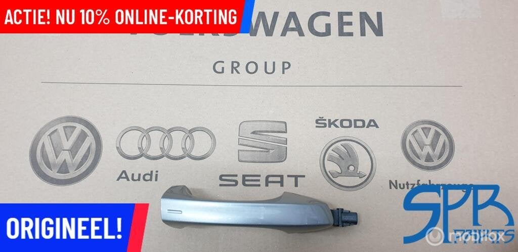 GOLF 7 LB7W KEYLESS Deurgreep Rechtsvoor PORTIERGREEP RECHTS, Volkswagen, Nieuw, Ophalen of Verzenden, Volkswagen