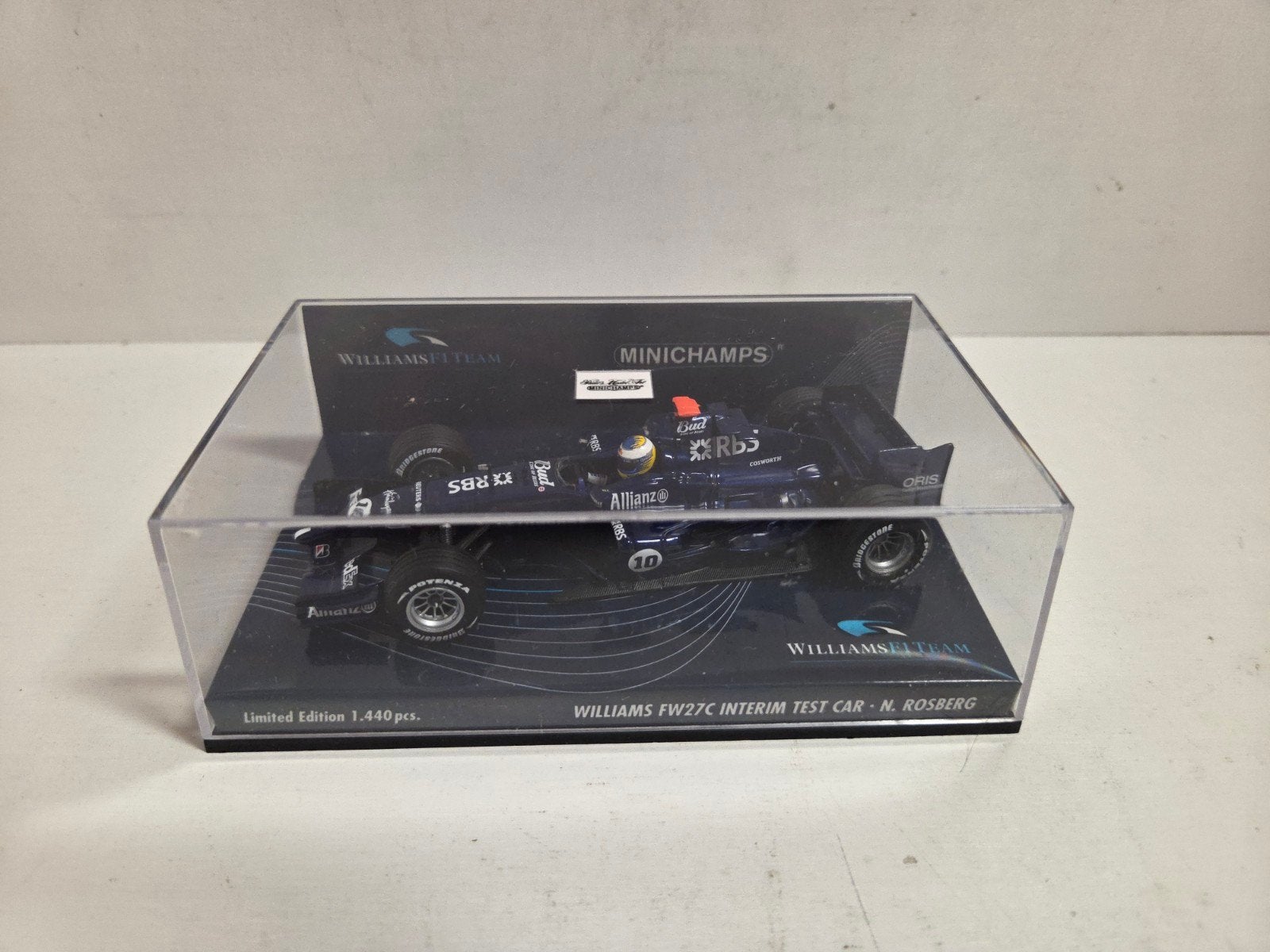 Minichamps F1 Williams interim test car Rosberg, Ophalen of Verzenden, Zo goed als nieuw, Formule 1