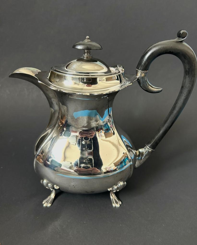Antiek Verzilverde Engelse Koffiepot, Ophalen of Verzenden