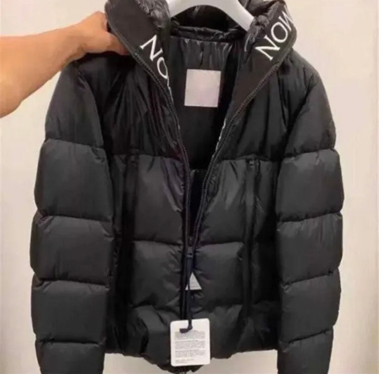 Moncler Puffer Jas Zwart Maat L - Nieuw met labels, Ophalen, Nieuw, Maat 52/54 (L), Zwart