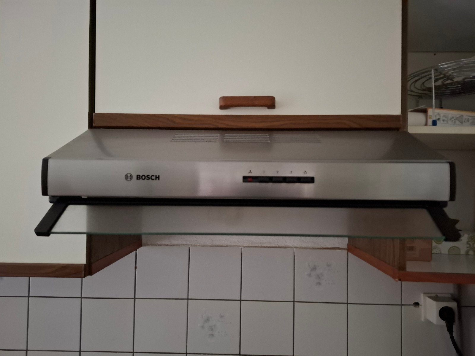 Bosch RVS Afzuigkap - Gebruikt, Gebruikt, Minder dan 200 m³ per uur, Onderbouw afzuigkap, Ophalen of Verzenden