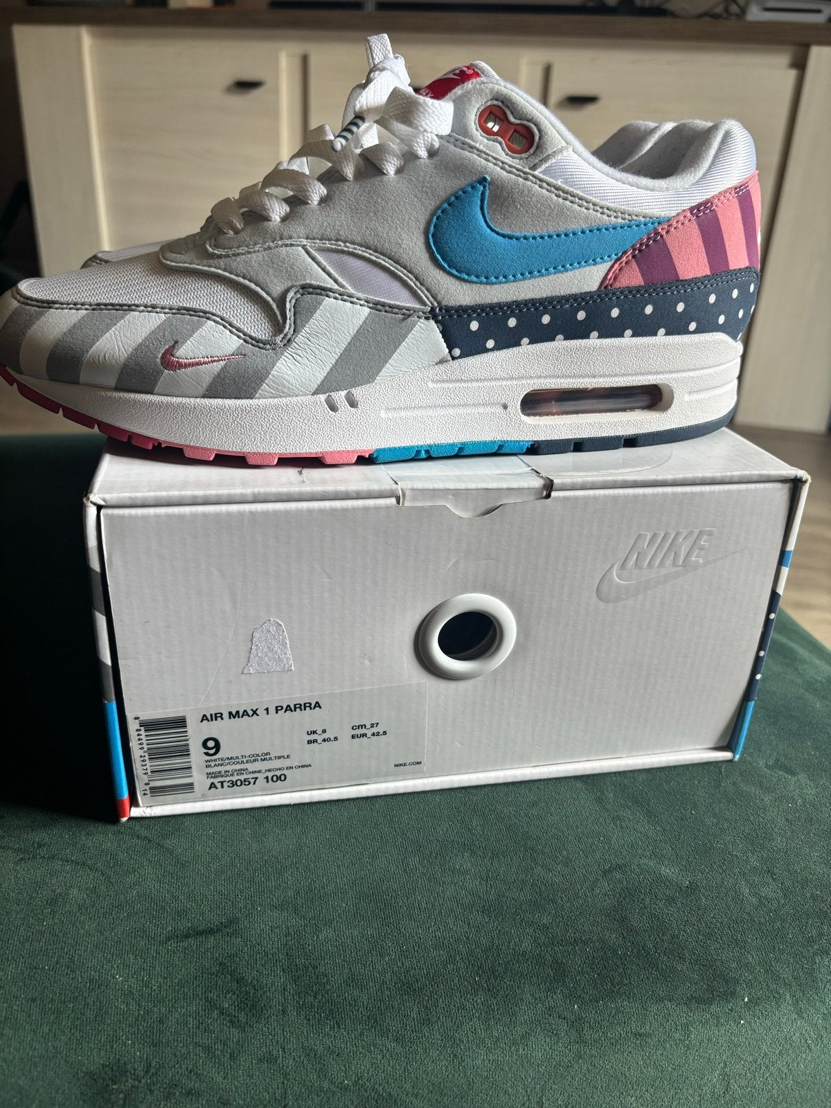 Nike Air Max 1 Parra sneakers, Ophalen of Verzenden, Gedragen, Overige kleuren, Sneakers of Gympen