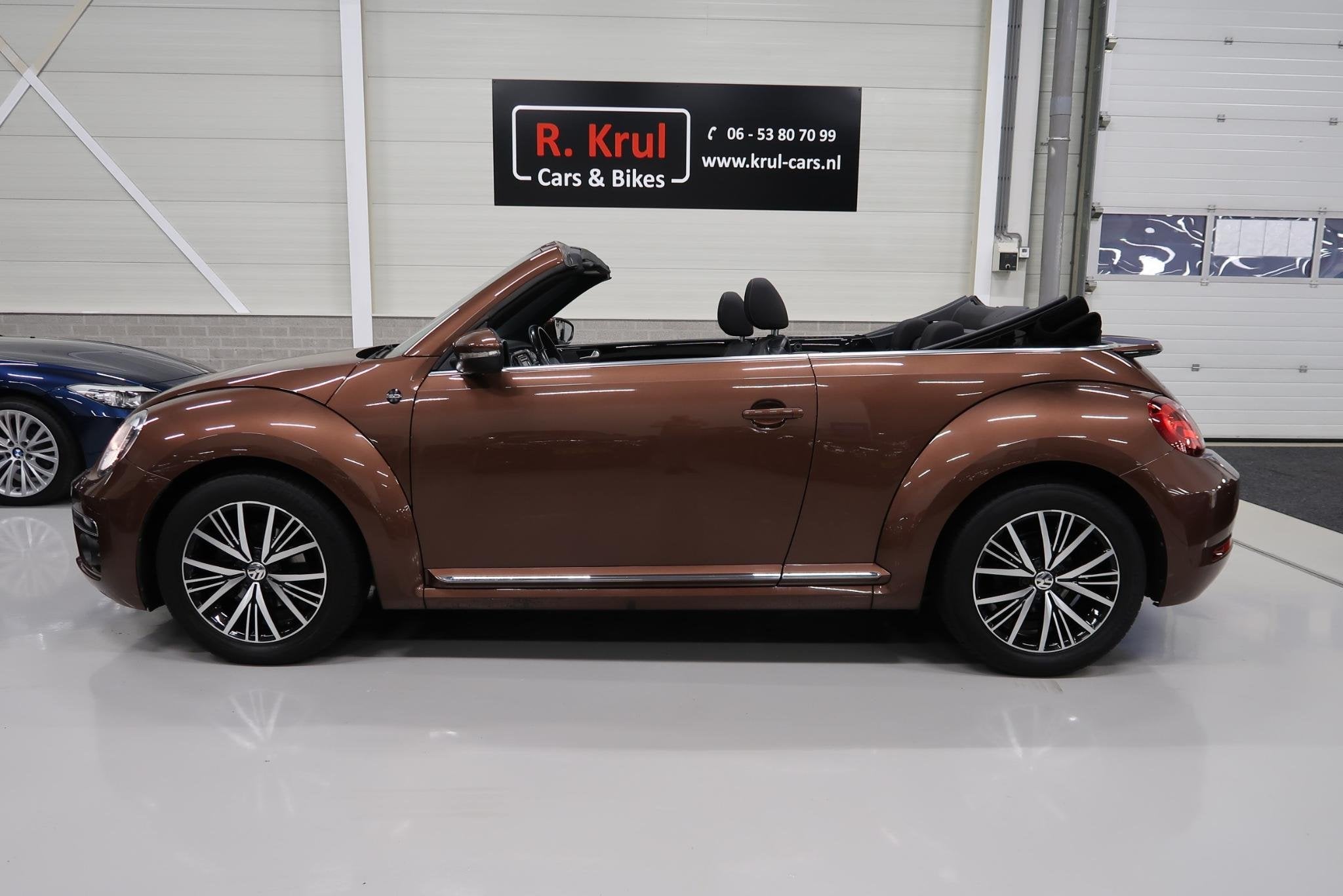 Volkswagen Beetle Cabriolet 1.2 TSI Sound 2018 Airco-ecc Nav, Voorwielaandrijving, Stof, Gebruikt, 4 stoelen