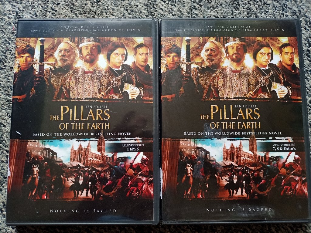 The Pillars of the Earth - Complete Serie (DVD) - prachtig!, Engels, Nederlands, Drama, Ophalen of Verzenden