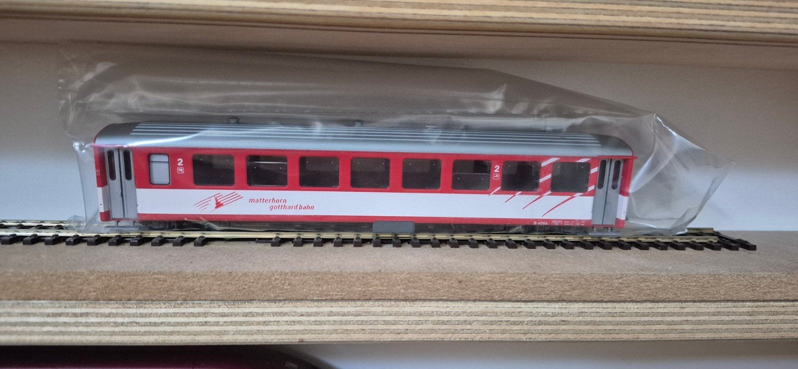 BEMO Matterhorn Gotthard Bahn Wagon - Nieuw in verpakking, Overige merken, Gelijkstroom of Wisselstroom, Ophalen of Verzenden
