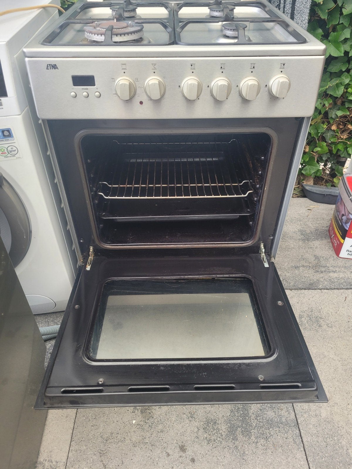gasfornuis met oven, Witgoed en Apparatuur, Fornuizen, Ophalen, Vrijstaand, Gas, 4 kookzones