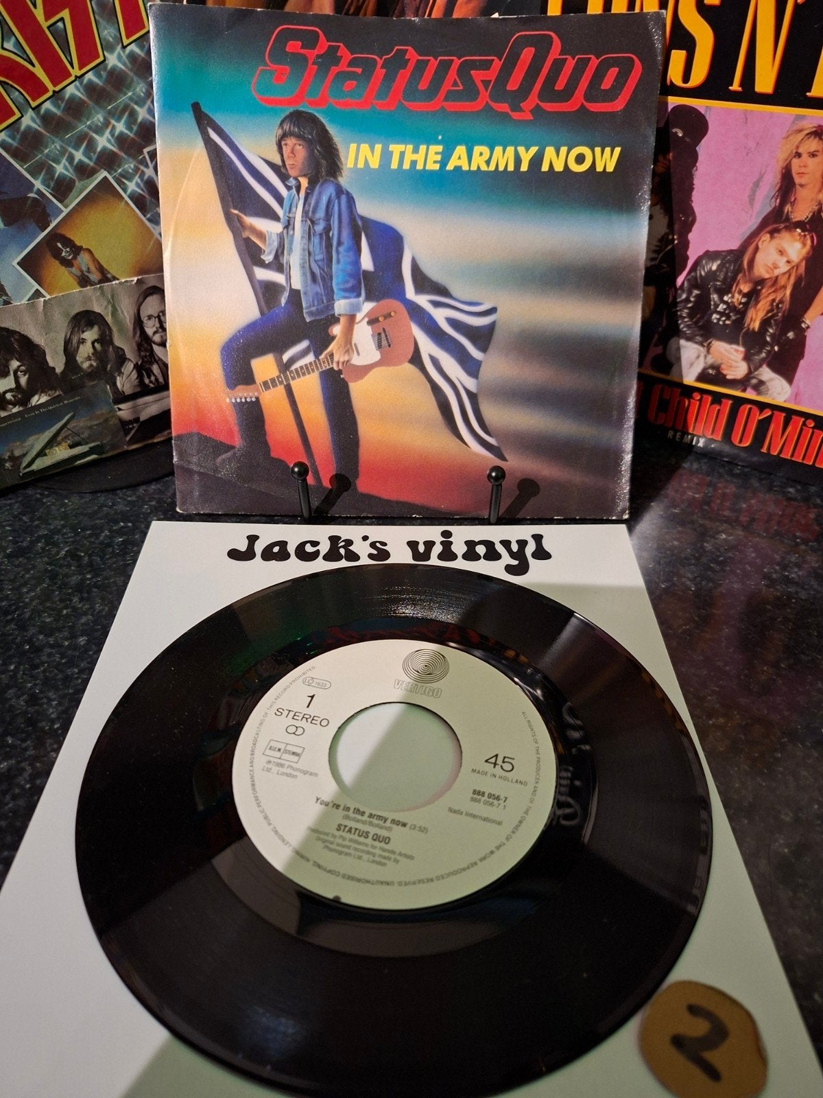 Status Quo - In The Army Now 7 inch vinyl single 1986, 7 inch, Zo goed als nieuw, Classic Rock, Overige typen