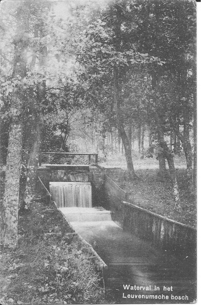 Oude ansichtkaart Waterval Leuvenumsche Bosch, Ophalen of Verzenden, Voor 1920, Gelopen, Gelderland