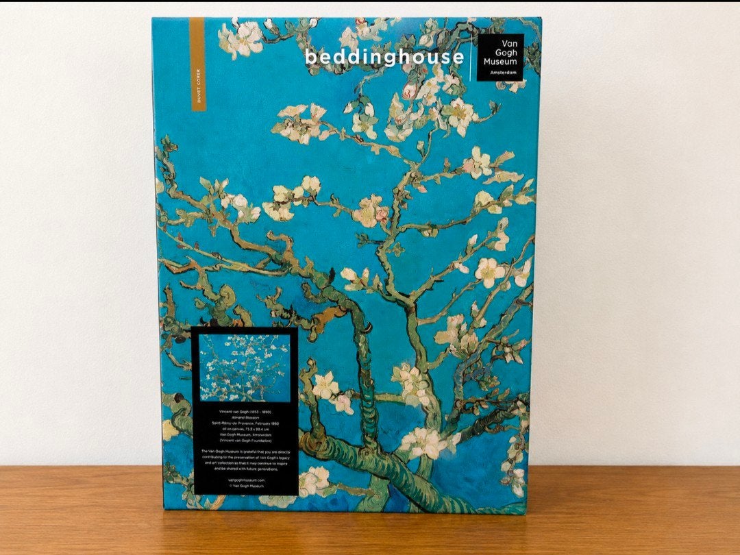 NIEUW Beddinghouse x Van Gogh  Dekbedovertrek Almond Blossom, Ophalen of Verzenden, Nieuw, Eenpersoons, Beddengoedset