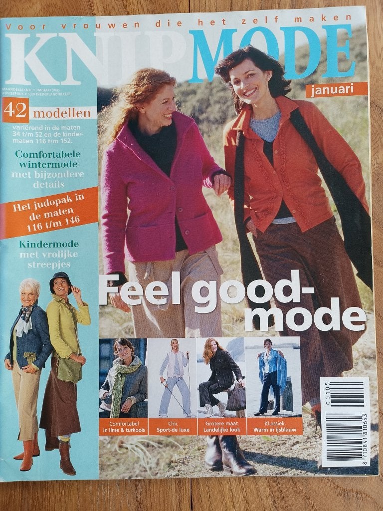 Knipmode januari 2005 judopak kindermode, sportkleding, Ophalen of Verzenden, Zo goed als nieuw, Vrouw, Knipmode