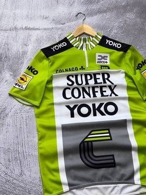 IK ZOEK DEZE Vintage Super Confex Yoko Wielershirt, Fietsen en Brommers, Fietsaccessoires | Fietskleding, Ophalen, Gebruikt, Heren
