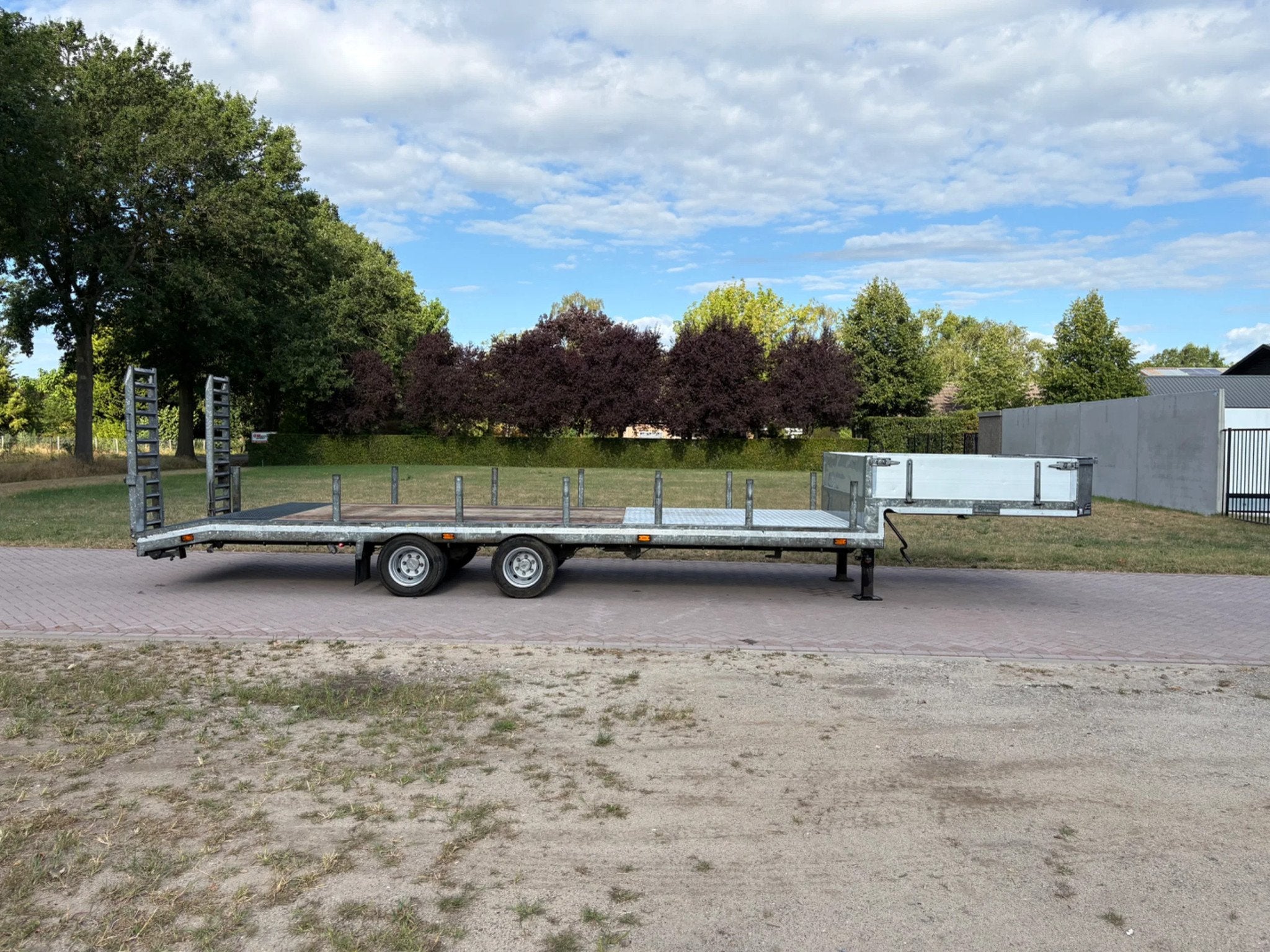 VELDHUIZEN SDO Be oplegger 8 ton semi dieplader bj 2011, Auto's, Overige brandstoffen, Bedrijf, Aanhangers en Opleggers, Te koop
