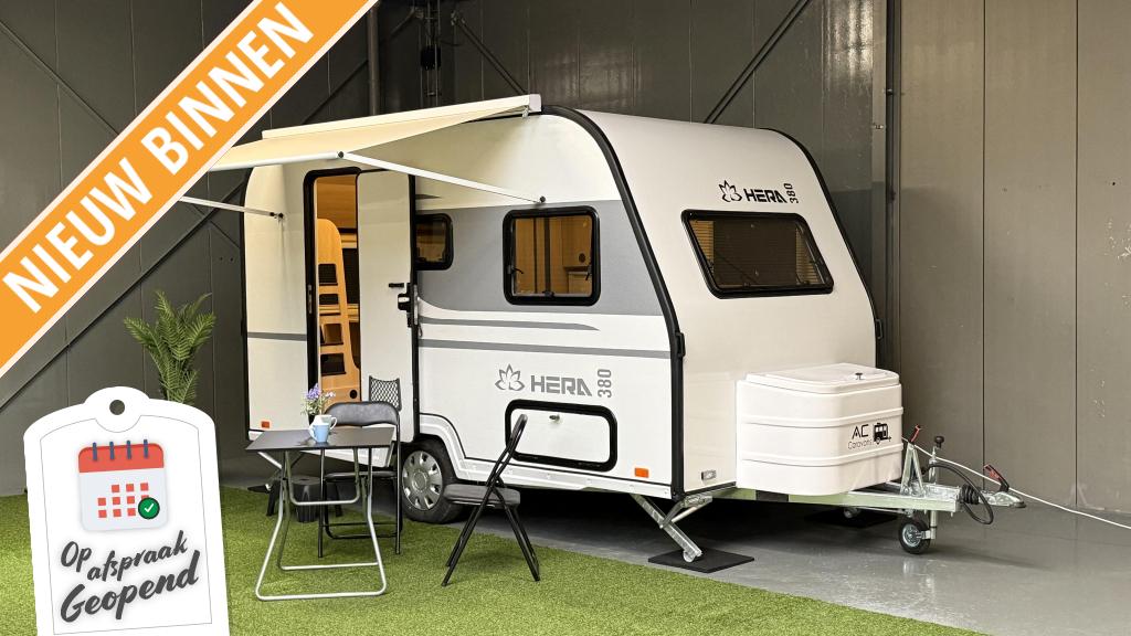 CARAVAN HERA 380 / 2025 / 4 PERSOONS / NIEUW / ALKO / 720 KG, Overige merken, Bedrijf, Treinzit, 500 - 750 kg