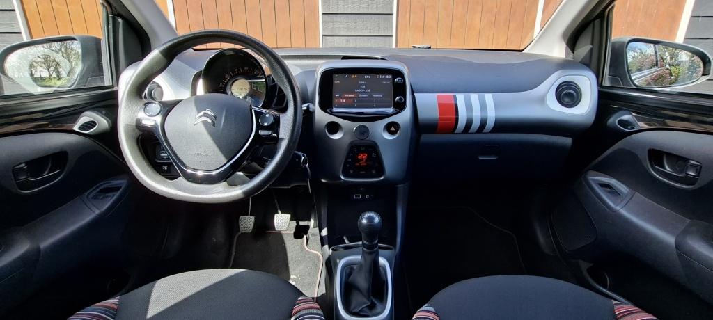 Citroën C1 1.2 AirS Shine | Cabrio | Bluetooth | Stoelverwa, Auto's, Voorwielaandrijving, Stof, Gebruikt, 1199 cc