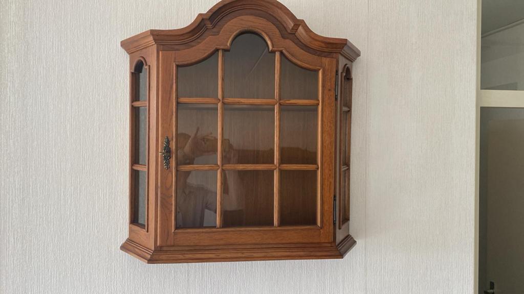 Vitrine kastje voor aan de muur, Huis en Inrichting, Kasten | Vitrinekasten, Ophalen, 50 tot 100 cm, Zo goed als nieuw, Minder dan 25 cm